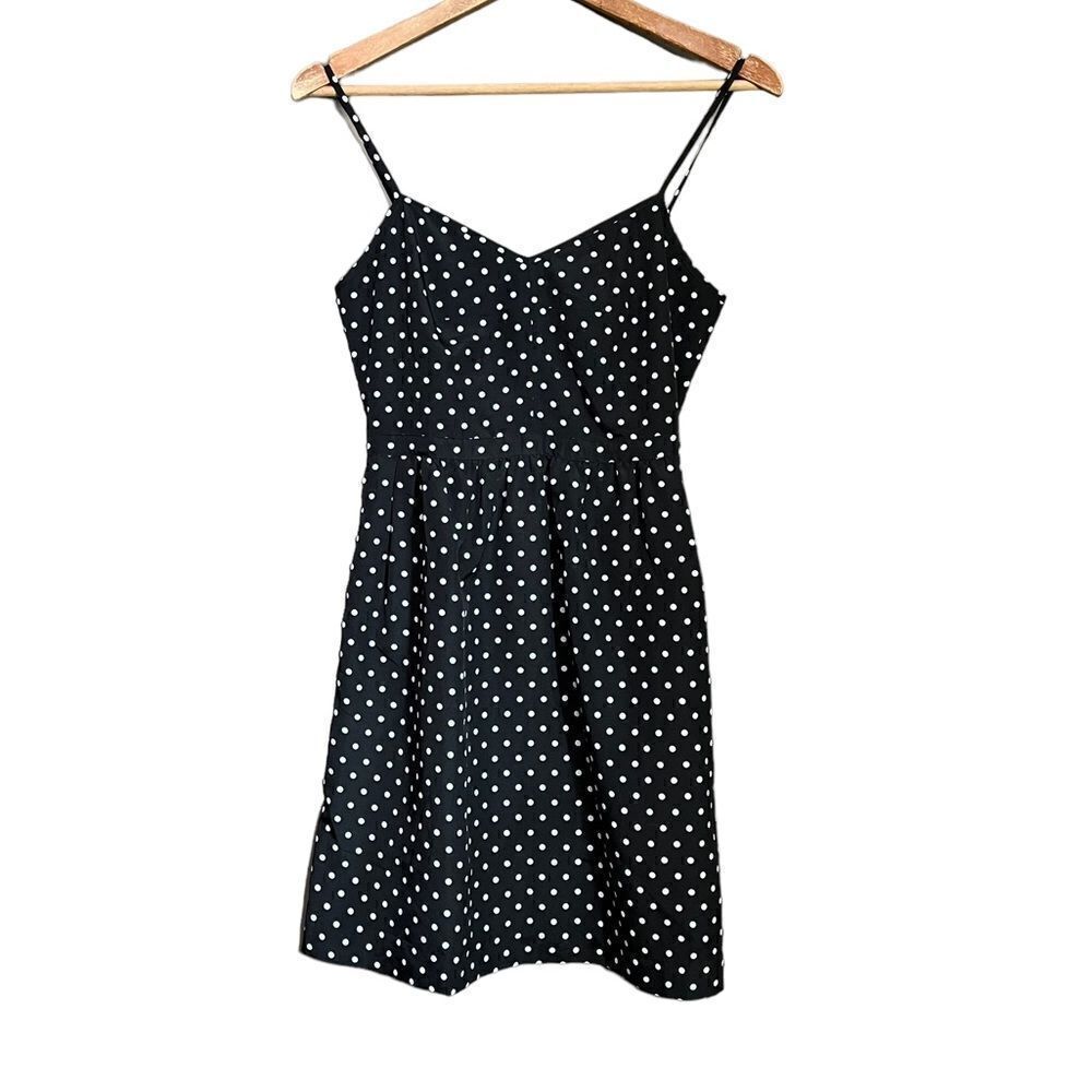 J. Crew black & white polka dot dress